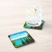 Yellowstone Nationalpark Abstrakter Impressionismu Untersetzer (Rechte Seite)