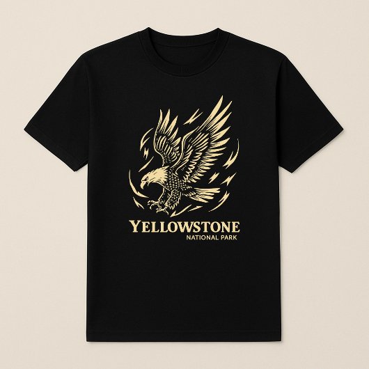 Yellowstone Nationalpark Adler Vintag T-Shirt