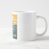 Yellowstone Nationalpark Adventure Design Jumbo-Tasse (Rechts)