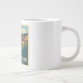 Yellowstone Nationalpark Adventure Design Jumbo-Tasse (Rechts)