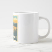 Yellowstone Nationalpark Adventure Design Jumbo-Tasse (Rechts)
