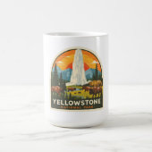 Yellowstone Nationalpark Adventure Design Kaffeetasse (Mittel)