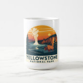Yellowstone Nationalpark Adventure Design Kaffeetasse (Mittel)