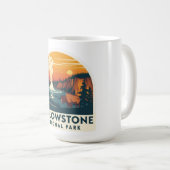 Yellowstone Nationalpark Adventure Design Kaffeetasse (VorderseiteRechts)