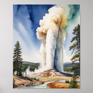 Yellowstone Nationalpark Alte Treppe Poster