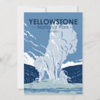 Yellowstone Nationalpark Alte Treue Vintag