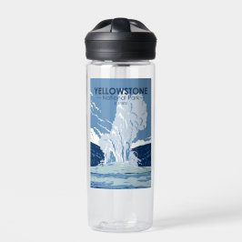 Yellowstone Nationalpark Alte Treue Vintag Trinkflasche