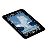 Yellowstone Nationalpark Altes treuer verzweifelte Magnet (Rechte Seite)