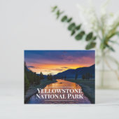 Yellowstone Nationalpark Andenken-Postkarte Postkarte (Stehend Vorderseite)