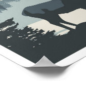 Yellowstone Nationalpark Artwork Place Poster (Ecke)