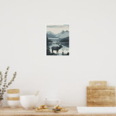 Yellowstone Nationalpark Artwork Place Poster (Küche)