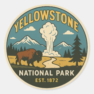Yellowstone Nationalpark - Aufkleber