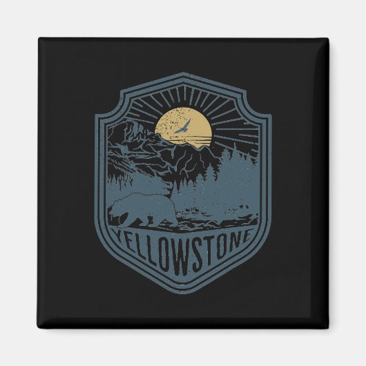 Yellowstone Nationalpark Bär Naturerlebnis Outdo Magnet (Vorne)