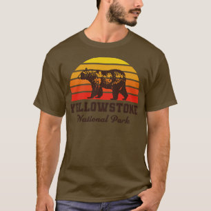 Yellowstone Nationalpark Bären Gelborange T-Shirt