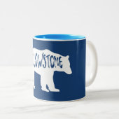Yellowstone Nationalpark Bear Zweifarbige Tasse (VorderseiteRechts)