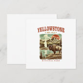 Yellowstone Nationalpark - Berg und Bison (Vorne/Hinten)