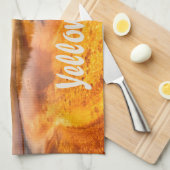 Yellowstone Nationalpark Berge Naturtiere Geschirrtuch (Viertel Falte)