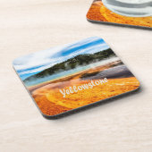 Yellowstone Nationalpark Berge Naturtiere Getränkeuntersetzer (Linke Seite)