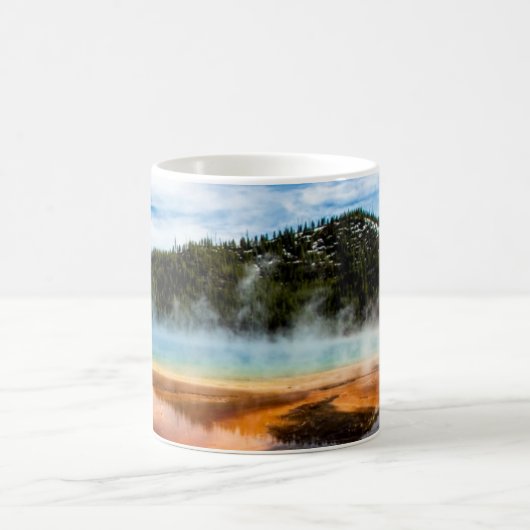 Yellowstone Nationalpark Berge Naturtiere Kaffeetasse (Mittel)