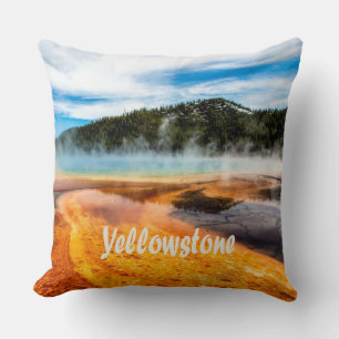 Yellowstone Nationalpark Berge Naturtiere Kissen