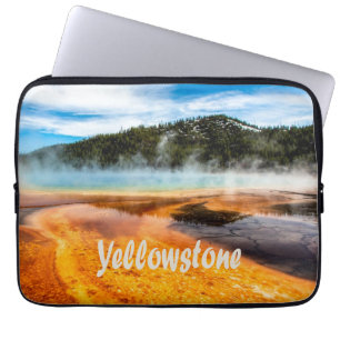 Yellowstone Nationalpark Berge Naturtiere Laptopschutzhülle