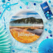 Yellowstone Nationalpark Berge Naturtiere Pappteller (Party)