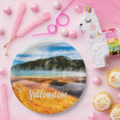 Yellowstone Nationalpark Berge Naturtiere Pappteller (Party)