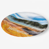 Yellowstone Nationalpark Berge Naturtiere Pappteller (Schrägansicht)