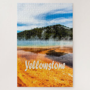 Yellowstone Nationalpark Berge Naturtiere Puzzle
