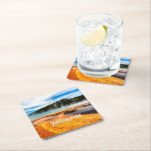 Yellowstone Nationalpark Berge Naturtiere Rechteckiger Pappuntersetzer (Vor Ort)