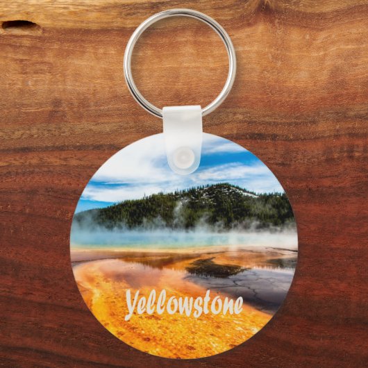 Yellowstone Nationalpark Berge Naturtiere Schlüsselanhänger (Vorderseite)