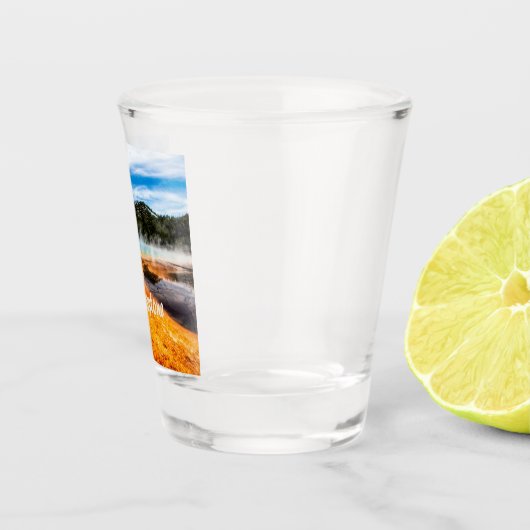 Yellowstone Nationalpark Berge Naturtiere Schnapsglas (Rechts)