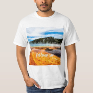 Yellowstone Nationalpark Berge Naturtiere T-Shirt