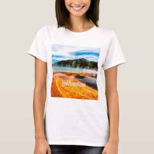 Yellowstone Nationalpark Berge Naturtiere T-Shirt