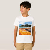 Yellowstone Nationalpark Berge Naturtiere T-Shirt (Vorne ganz)