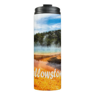 Yellowstone Nationalpark Berge Naturtiere Thermosbecher