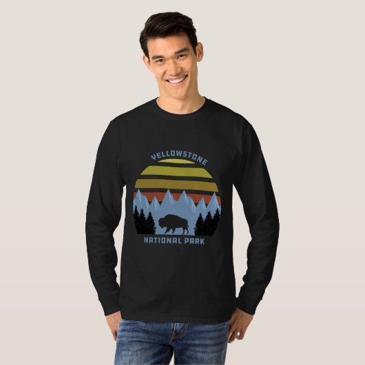 Yellowstone Nationalpark Bergsee-Zauber T-Shirt (Vorne ganz)