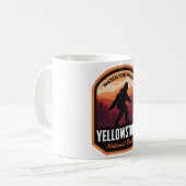 Yellowstone Nationalpark Bigfoot Kaffeetasse (Vorderseite Links)