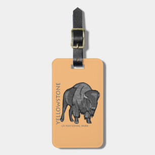 Yellowstone Nationalpark Bison Gepäckanhänger