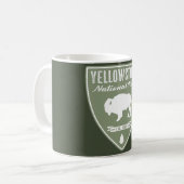 Yellowstone-Nationalpark-Bison Kaffeetasse (Vorderseite Links)