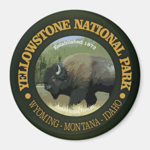 Yellowstone-Nationalpark (Bison) Magnet