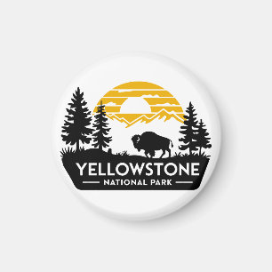 Yellowstone Nationalpark Bison-Magnet Magnet