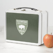 Yellowstone-Nationalpark-Bison Metall Brotdose (Beispiel)