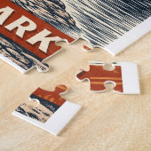 Yellowstone-Nationalpark - Bison Puzzle (Seite)