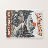 Yellowstone-Nationalpark - Bison Puzzle (Horizontal)