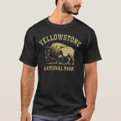 Yellowstone Nationalpark Bison T-Shirt (Vorderseite)