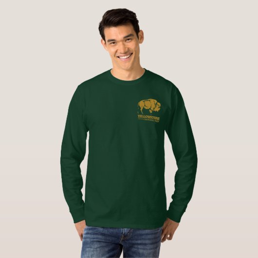 Yellowstone-Nationalpark (Bison) T-Shirt (Vorne ganz)