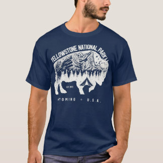 Yellowstone Nationalpark Bison T-Shirt