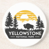 Yellowstone Nationalpark Bison Untersetzer (Vorne)