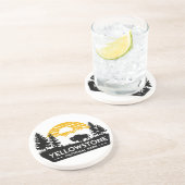 Yellowstone Nationalpark Bison Untersetzer (Seite)